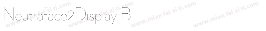 Neutraface2Display B字体转换